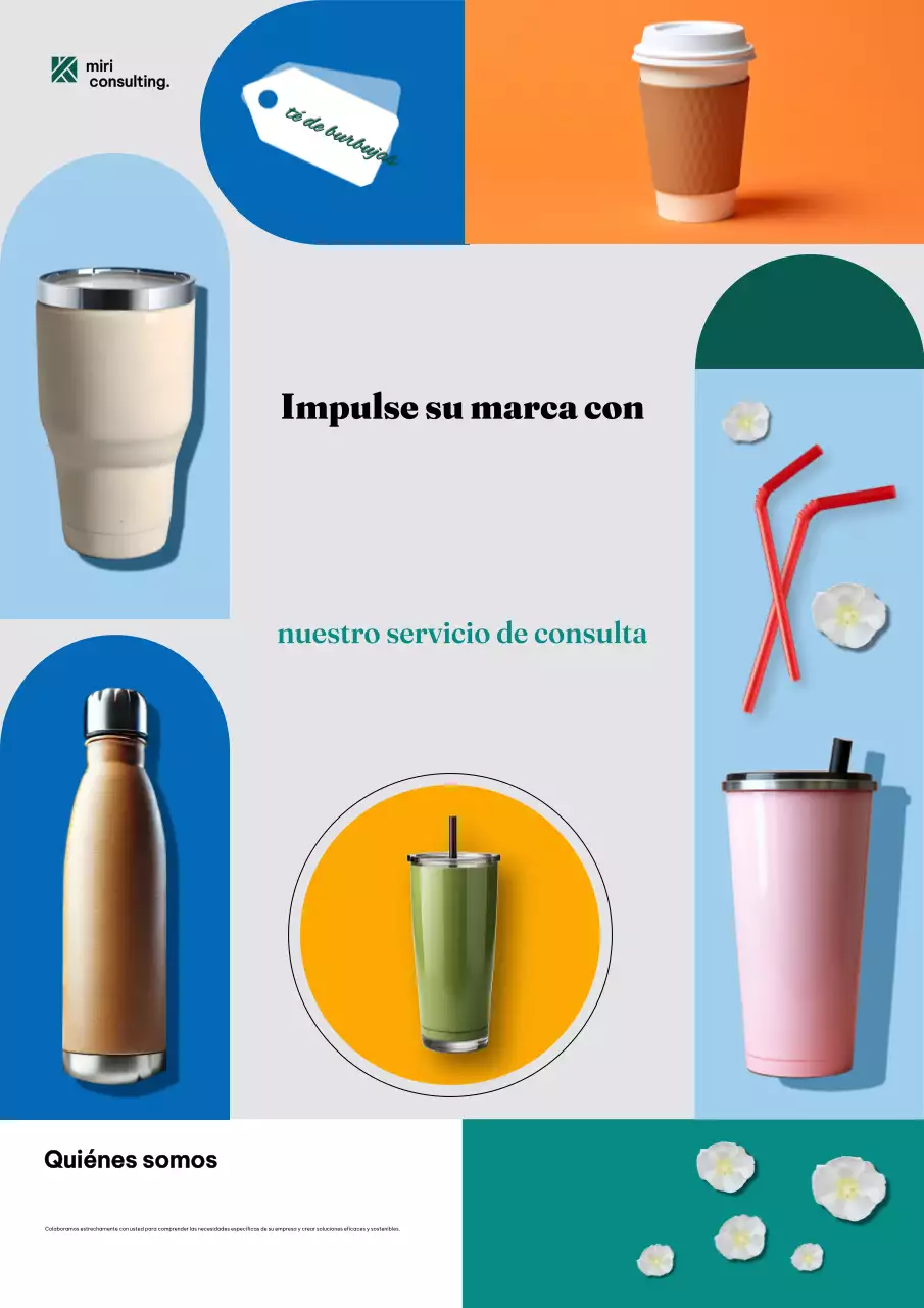 Anuncio de consultoría moderno y colorido