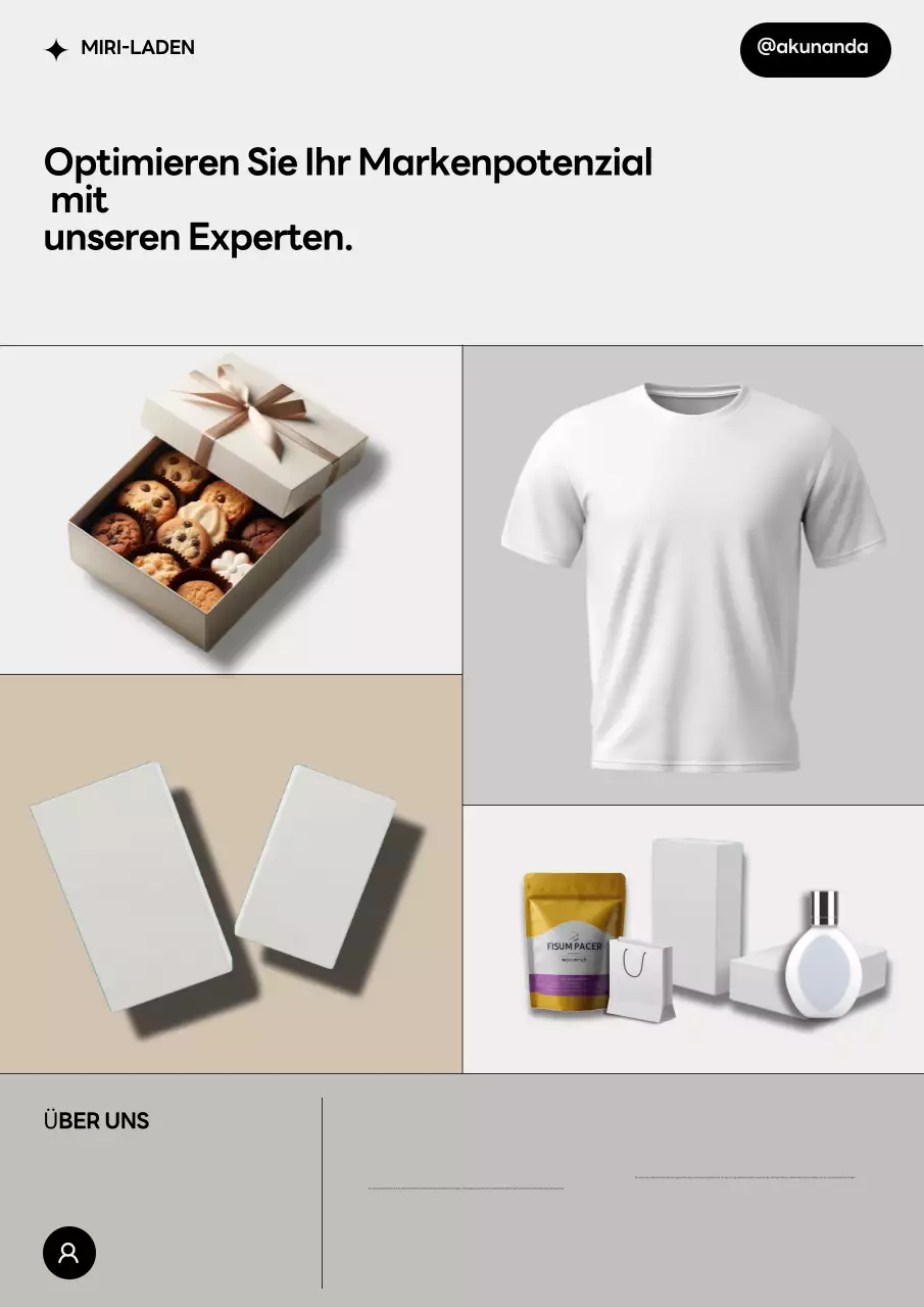 Beige Modern Branding Werbung