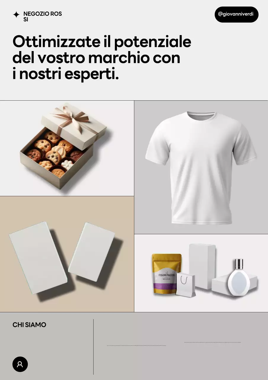 Pubblicità di marca moderna beige