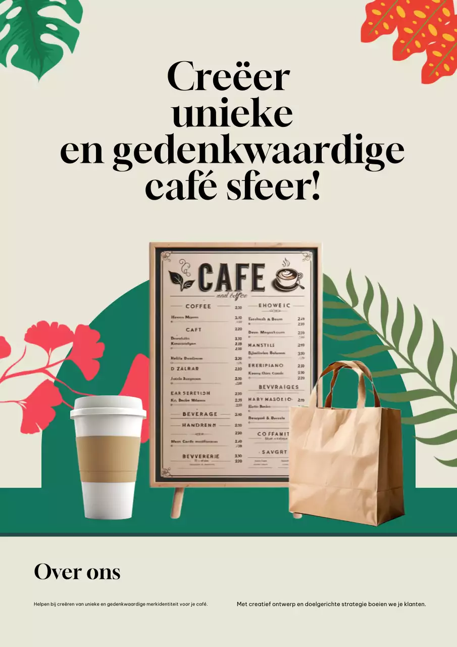 Beige Modern Café Promotie