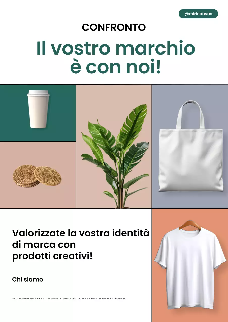 Promozione del marchio moderno beige