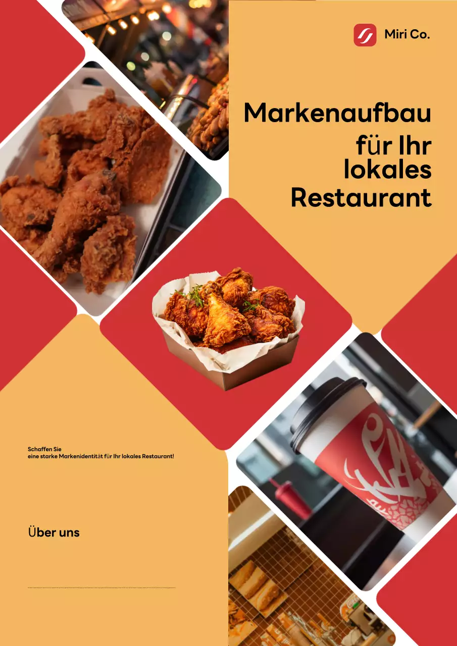 Orange Modern Restaurant Promotion