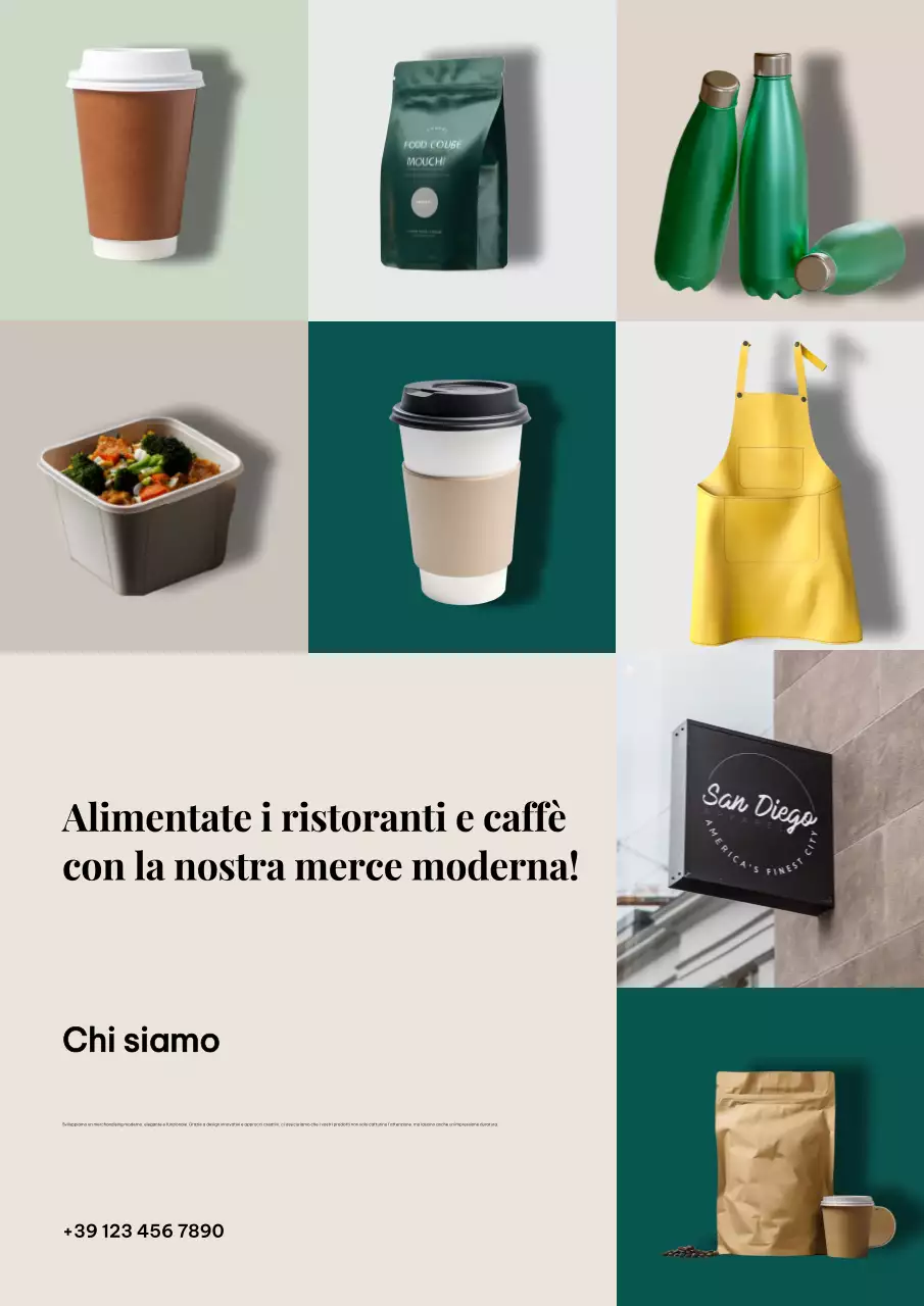 Promozione caffè moderno beige