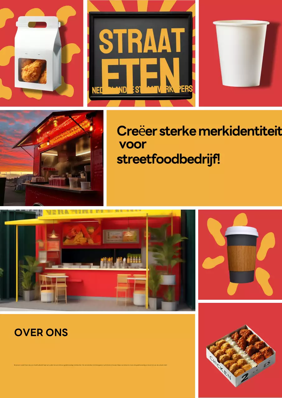 Red Modern Street Food Promotie