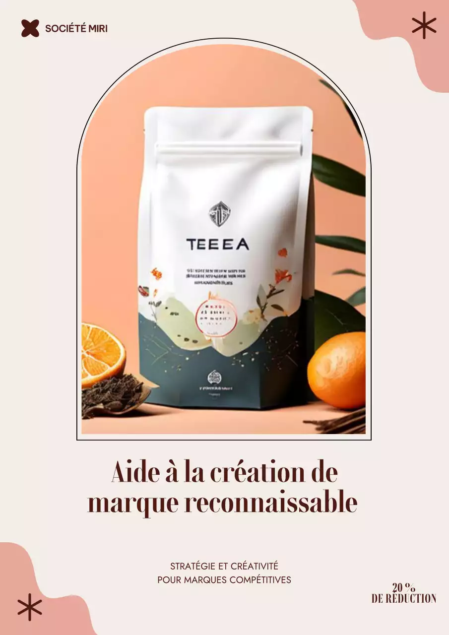 Beige Modern Tea Advertisement