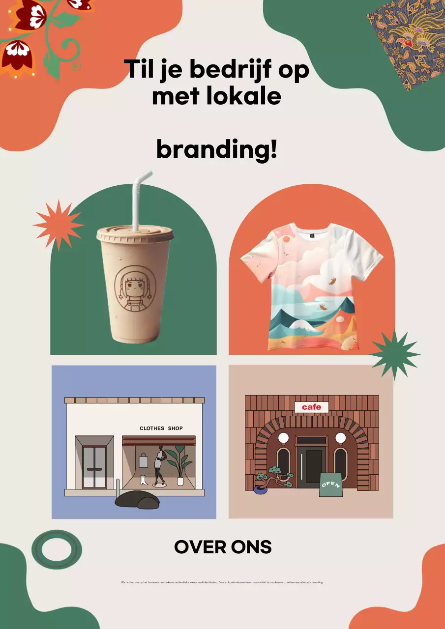 Beige moderne zakelijke promotie