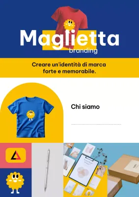 Pubblicità della maglietta moderna blu