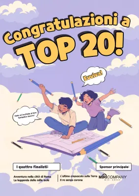 Annuncio del concorso Purple Comic