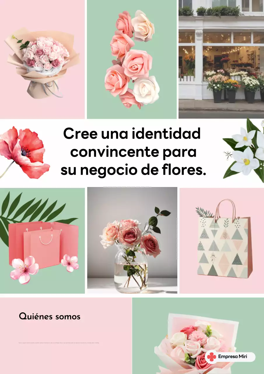 Promoción Floral Moderna Rosa