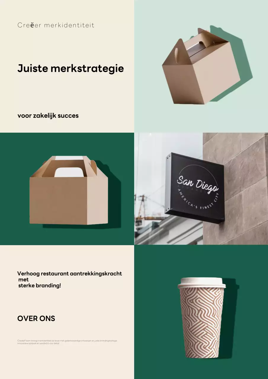 Beige Modern Branding Promotie
