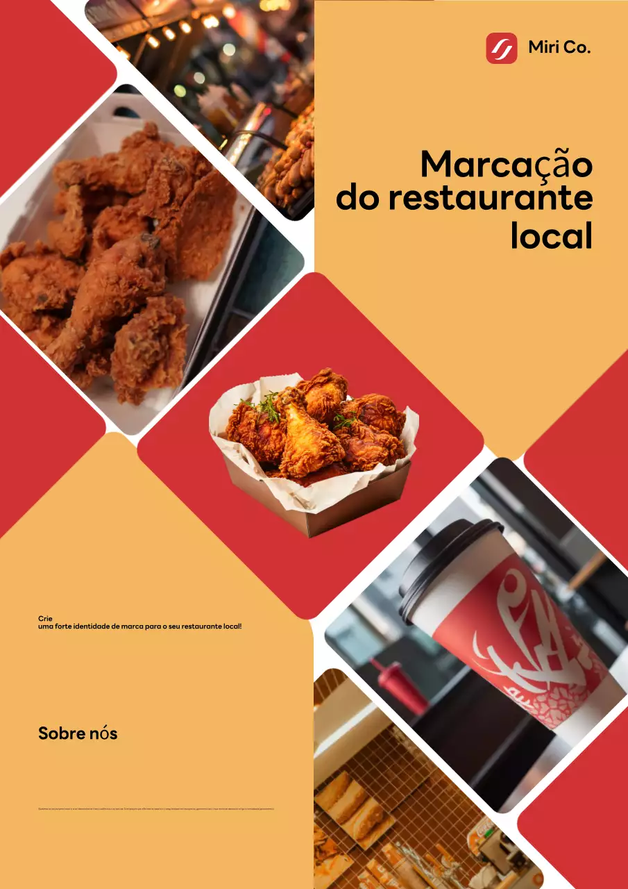 Promoção do restaurante Orange Modern