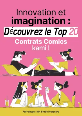 Annonce de l'imagination de la bande dessinée rose