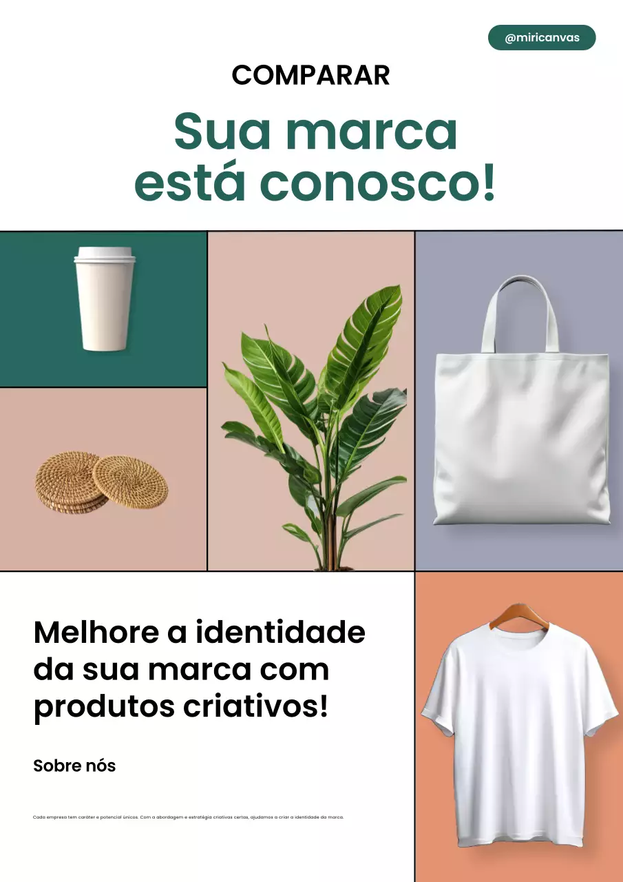 Promoção da marca moderna Bege