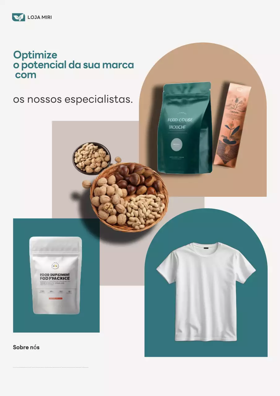 Promoção da marca moderna Bege