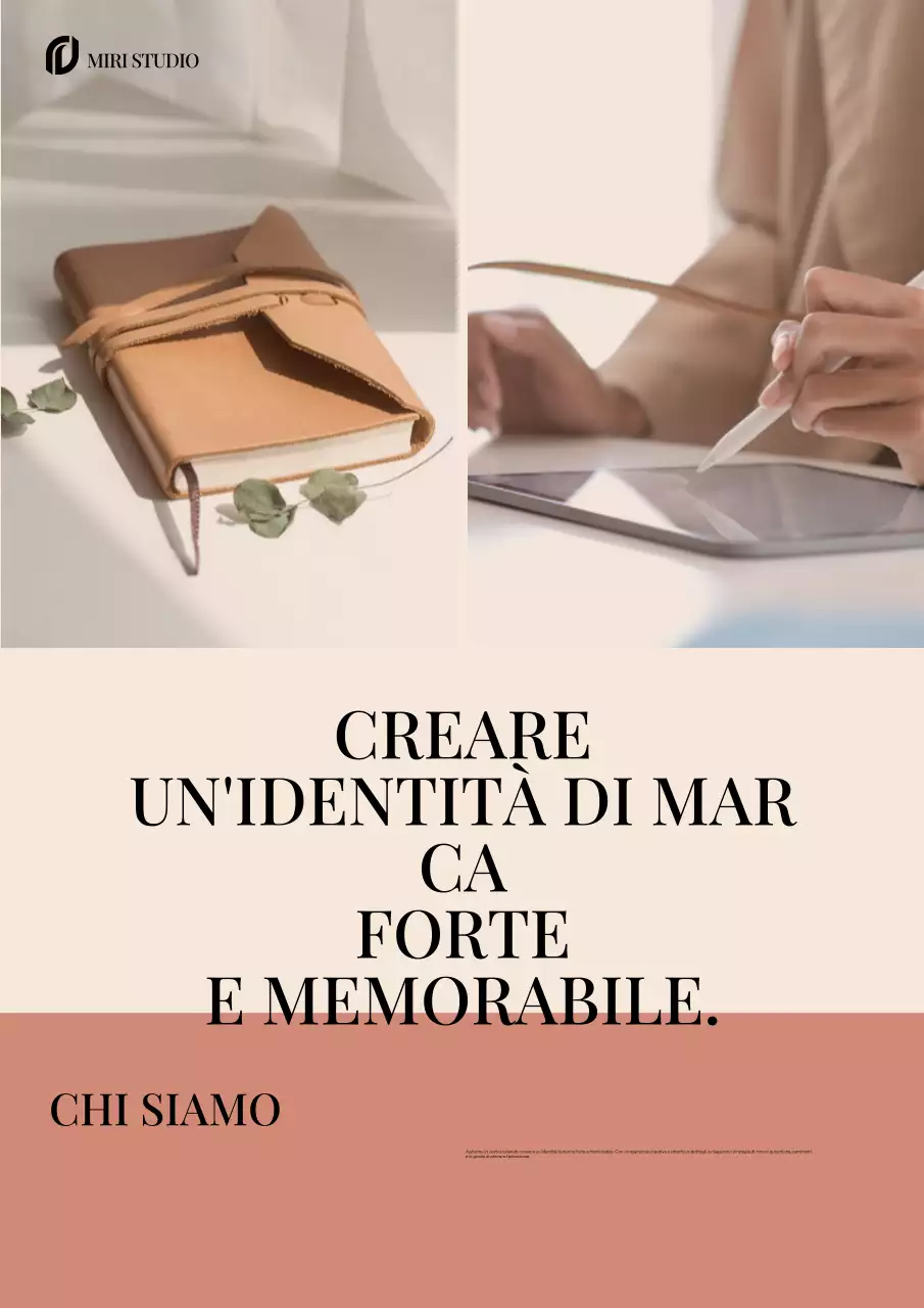 Promozione del marchio moderno beige