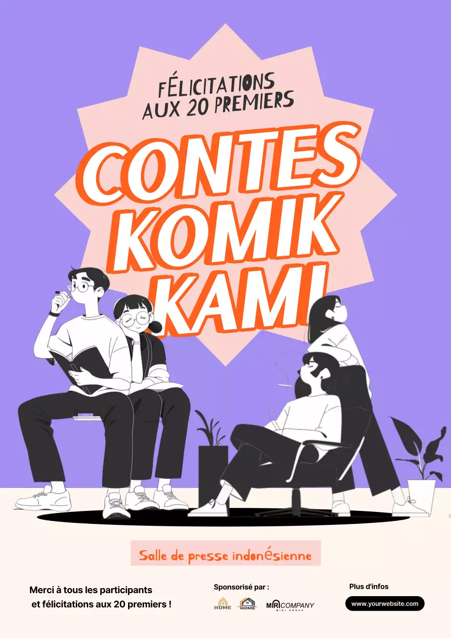 Annonce du concours de la bande dessinée mauve