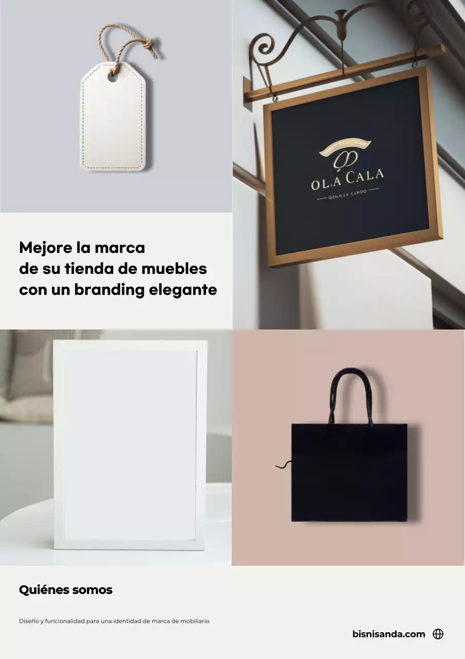 Beige Elegante Publicidad de Marca