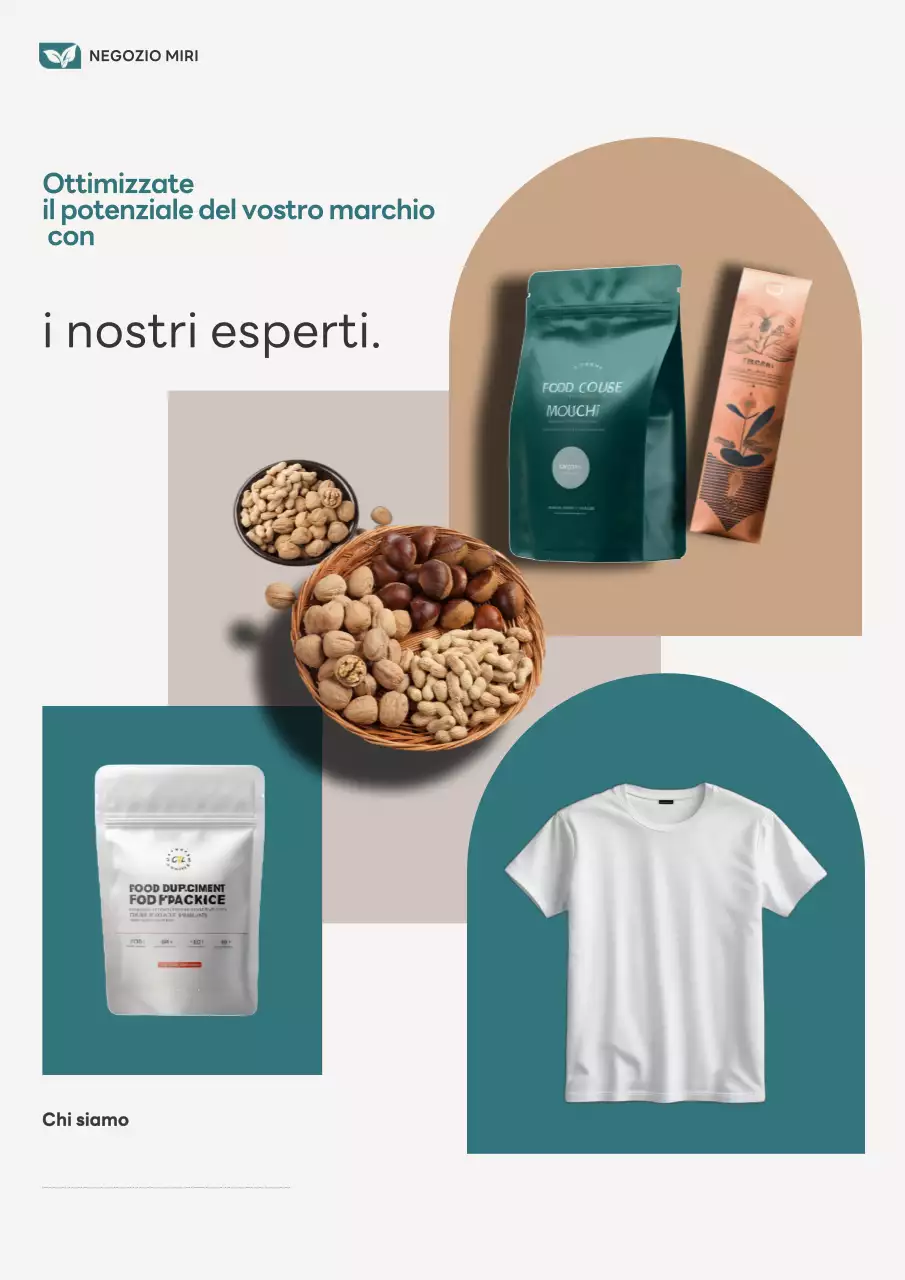 Promozione del marchio moderno beige