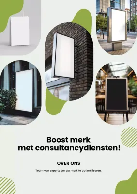 Groene moderne branding promotie