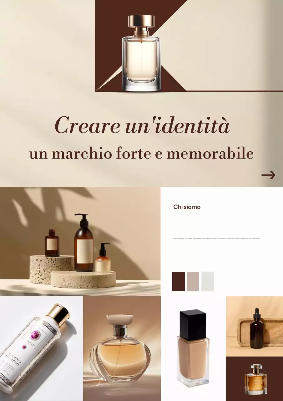 Promozione del marchio elegante beige