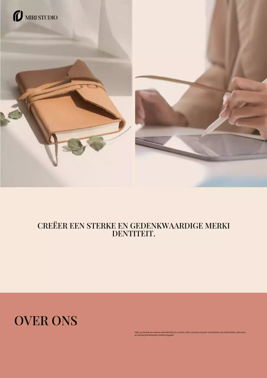 Beige Modern Branding Promotie