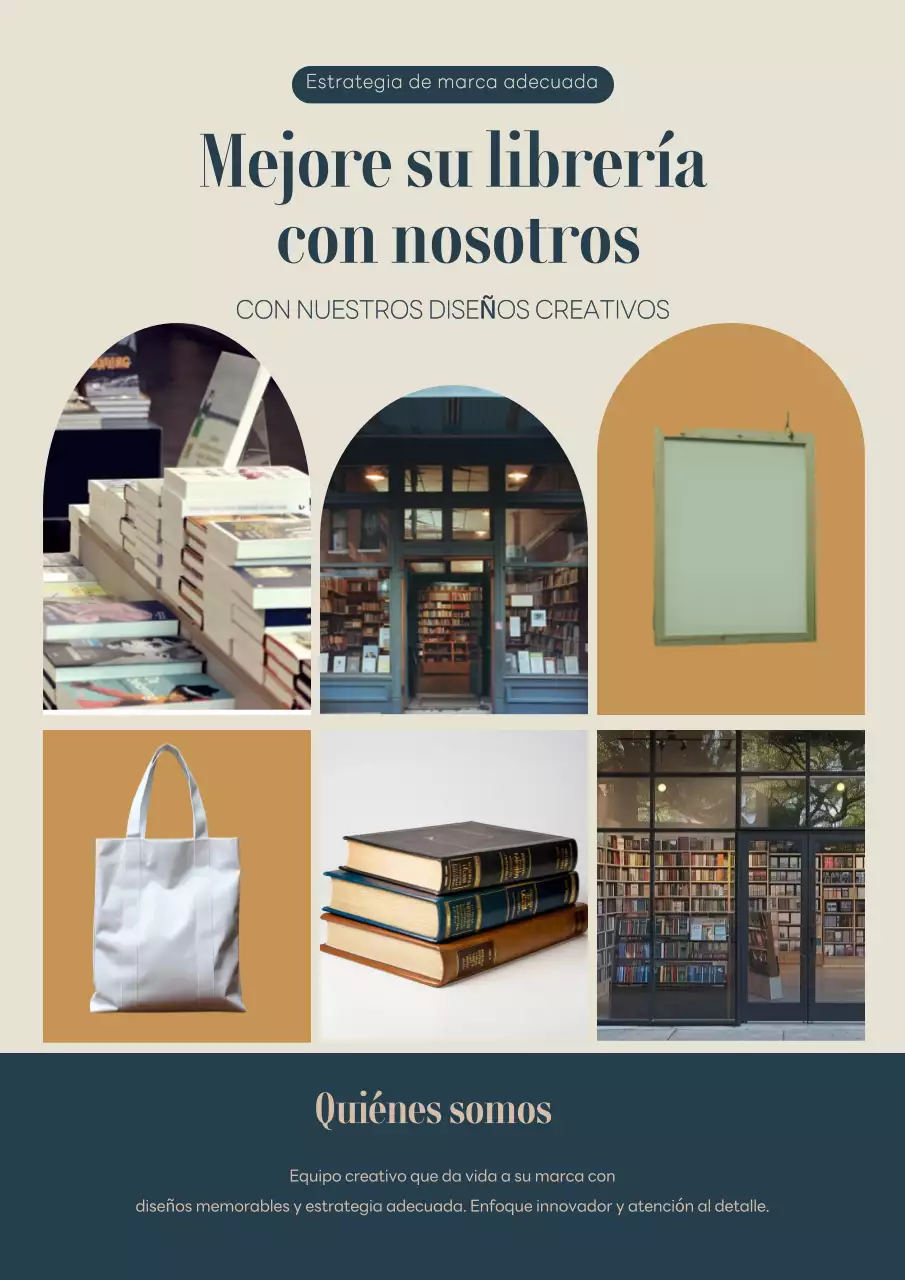 Anuncio Librería Moderna Beige