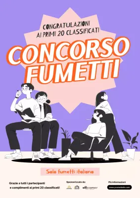 Annuncio del concorso Purple Comic