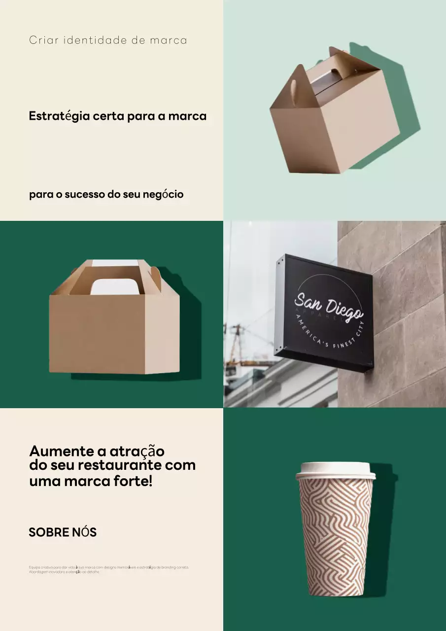Promoção da marca moderna Bege