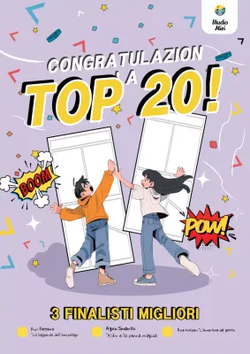 Annuncio del concorso Purple Comic