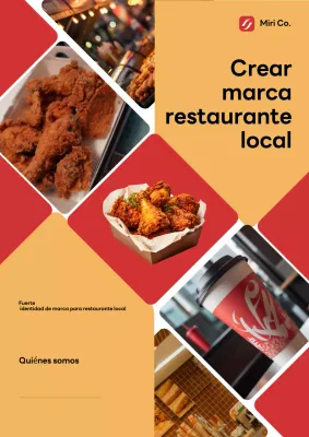 Promoción del restaurante Orange Modern