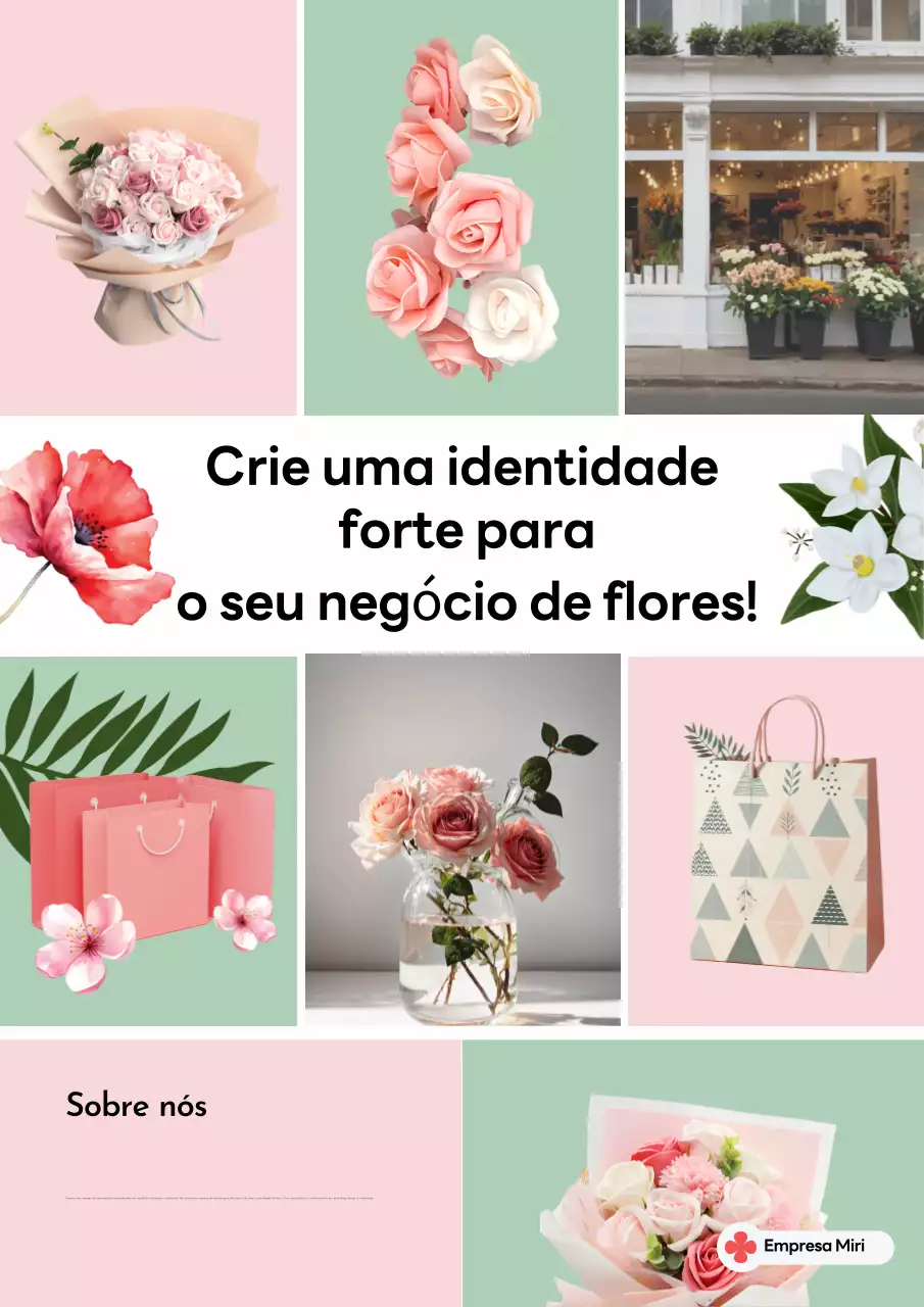 Promoção floral moderna cor-de-rosa