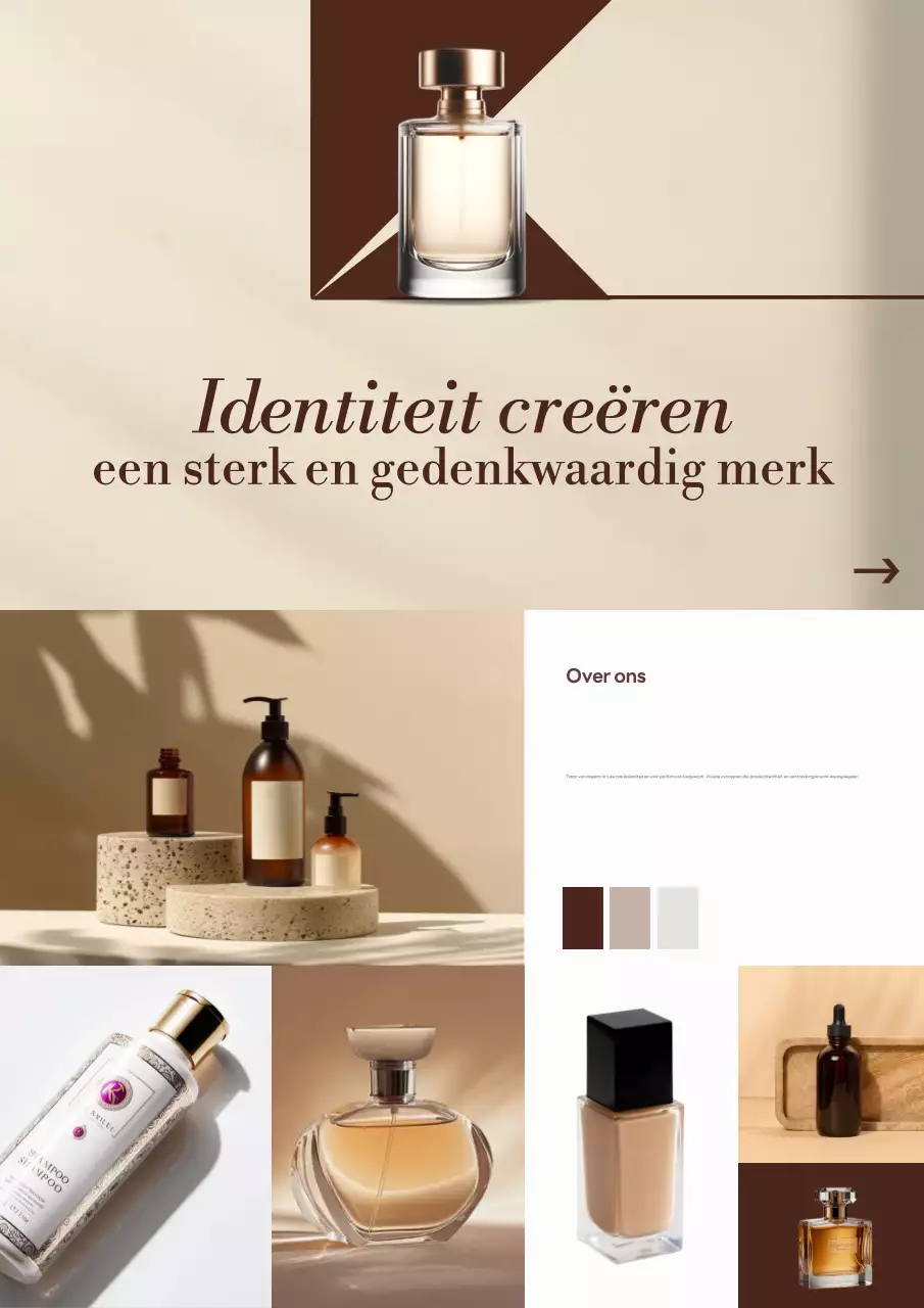 Beige Elegante Branding Promotie