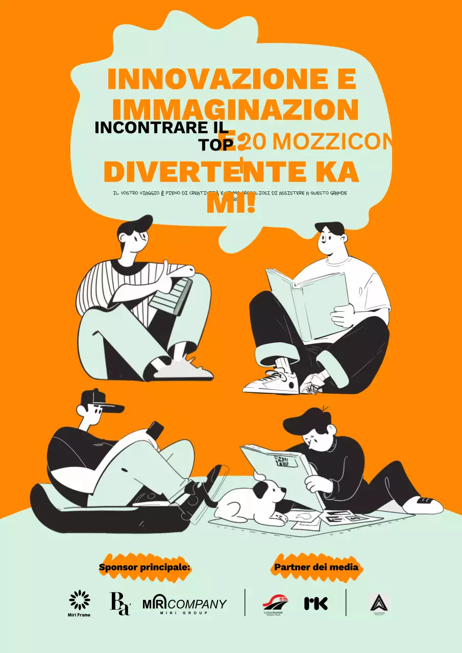 Annuncio del concorso Orange Comic