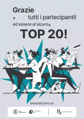 Annuncio di fumetto grigio