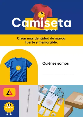 Camiseta moderna azul Publicidad