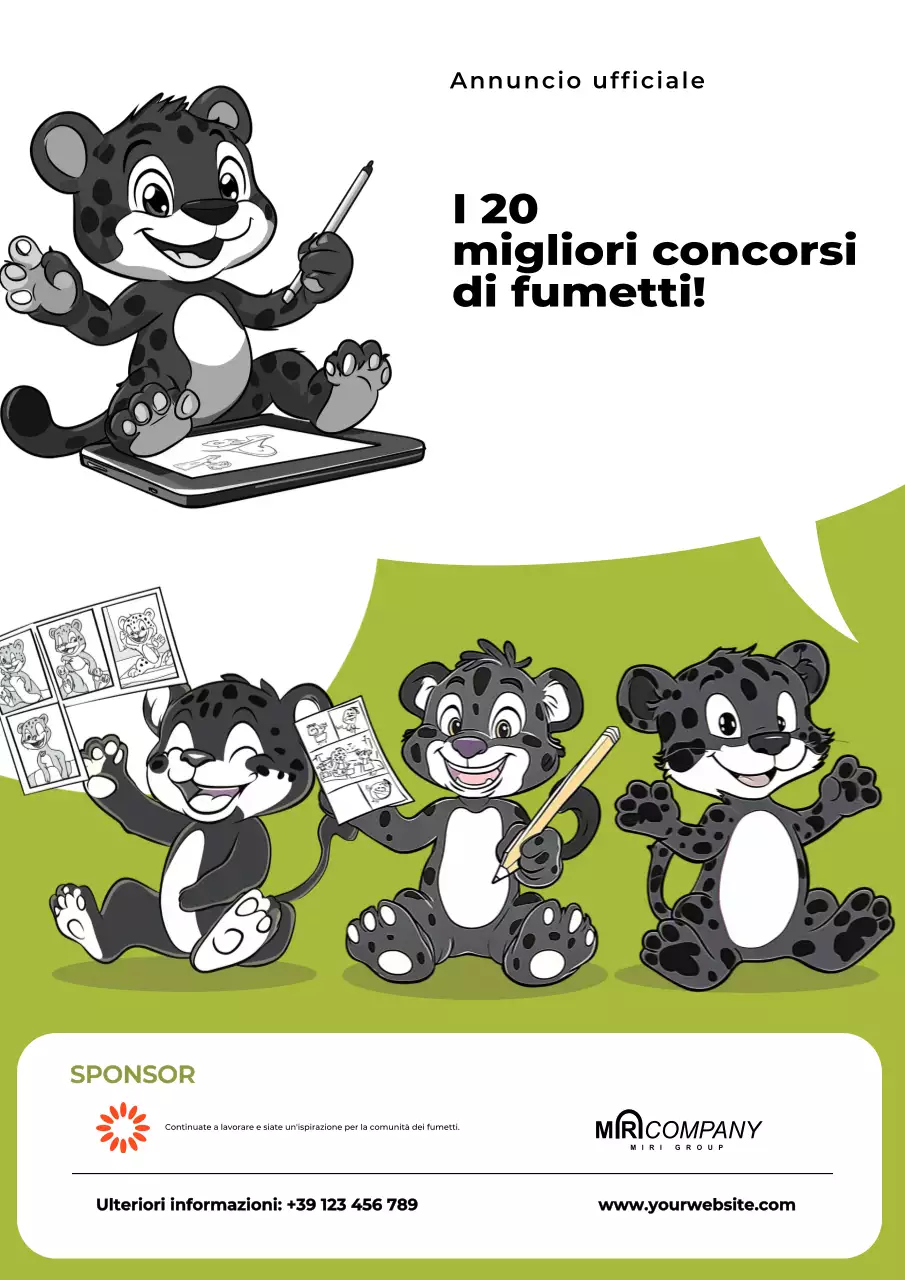 Annuncio del concorso Green Comic