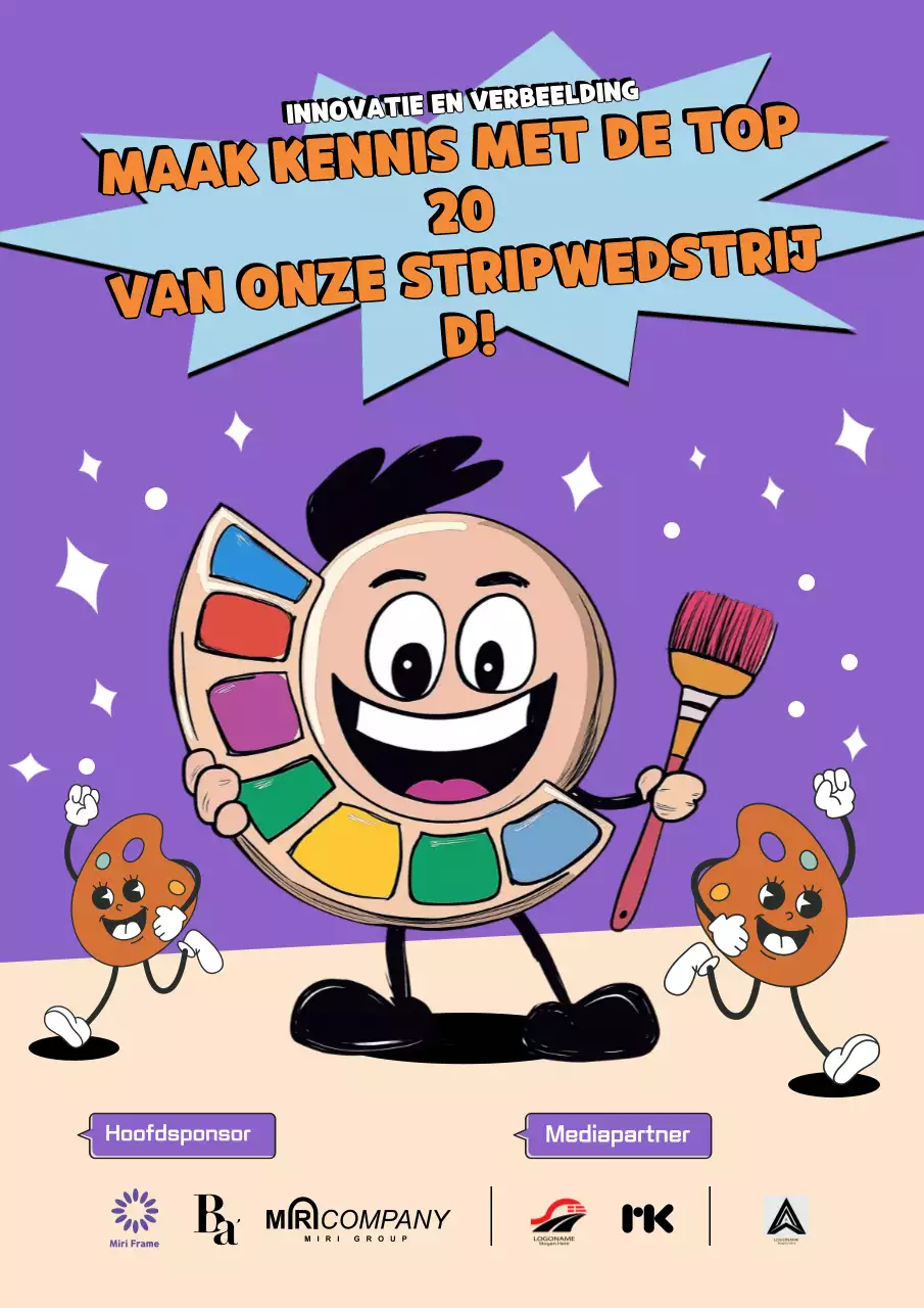 Aankondiging wedstrijd Purple Comic