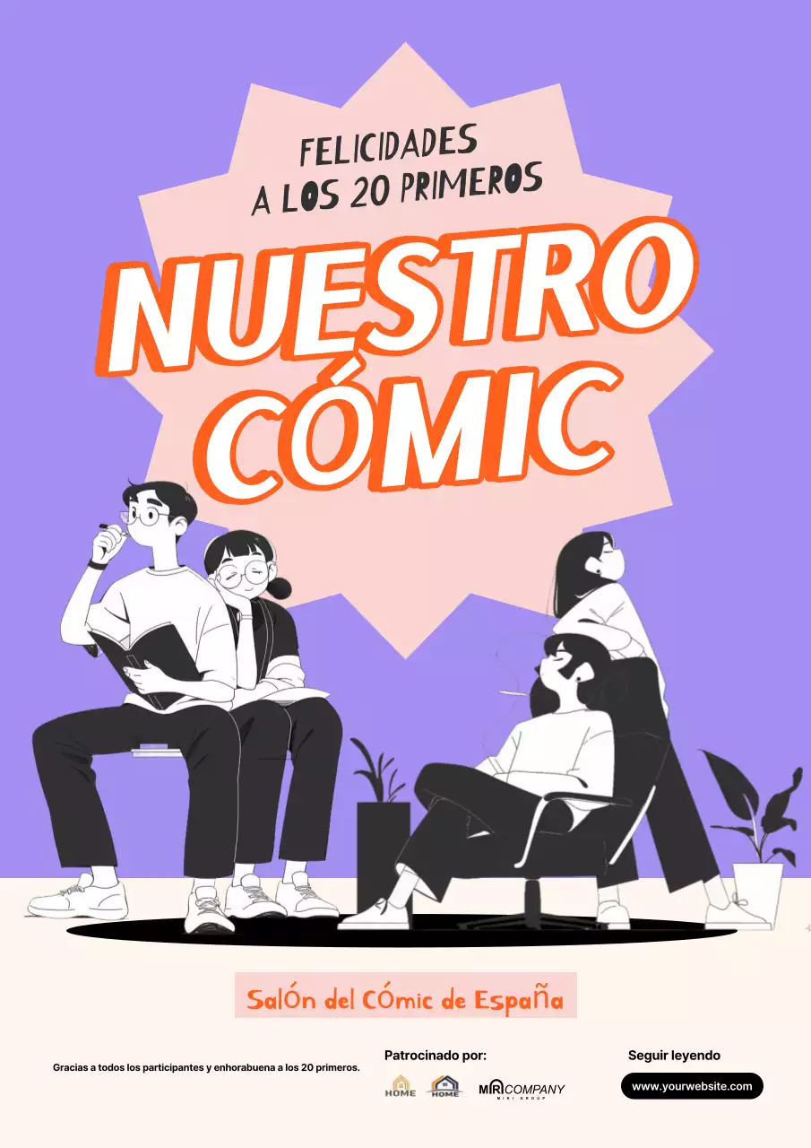 Anuncio del Concurso de Cómic Morado