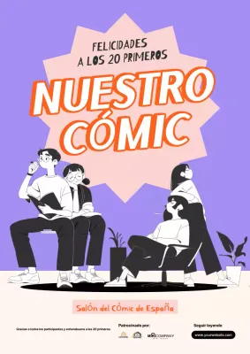 Anuncio del Concurso de Cómic Morado