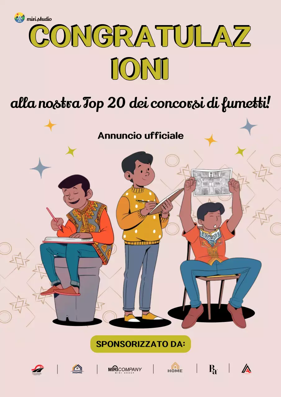 Annuncio del concorso Orange Comic