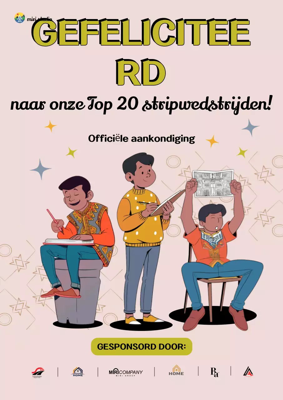 Aankondiging Orange Comic Wedstrijd