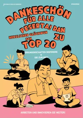 Orange Retro Anerkennungsbekundung