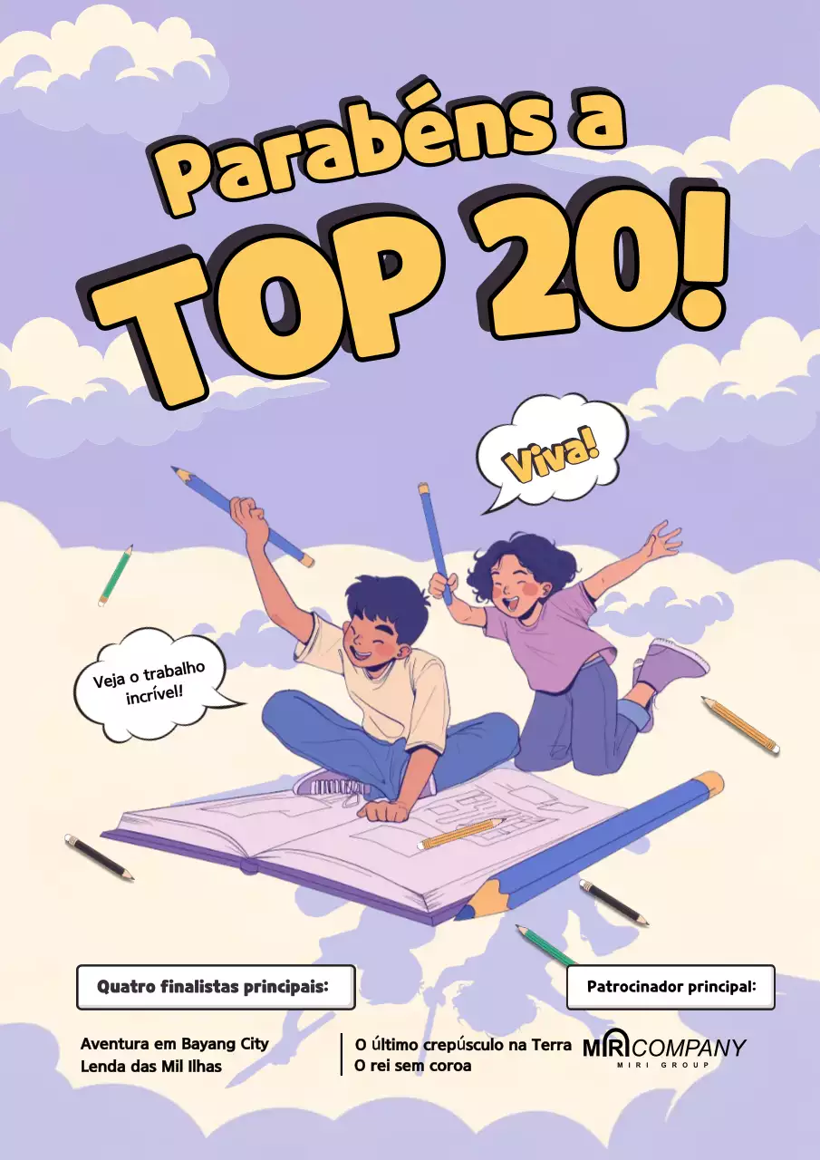 Anúncio do Concurso de Banda Desenhada Púrpura