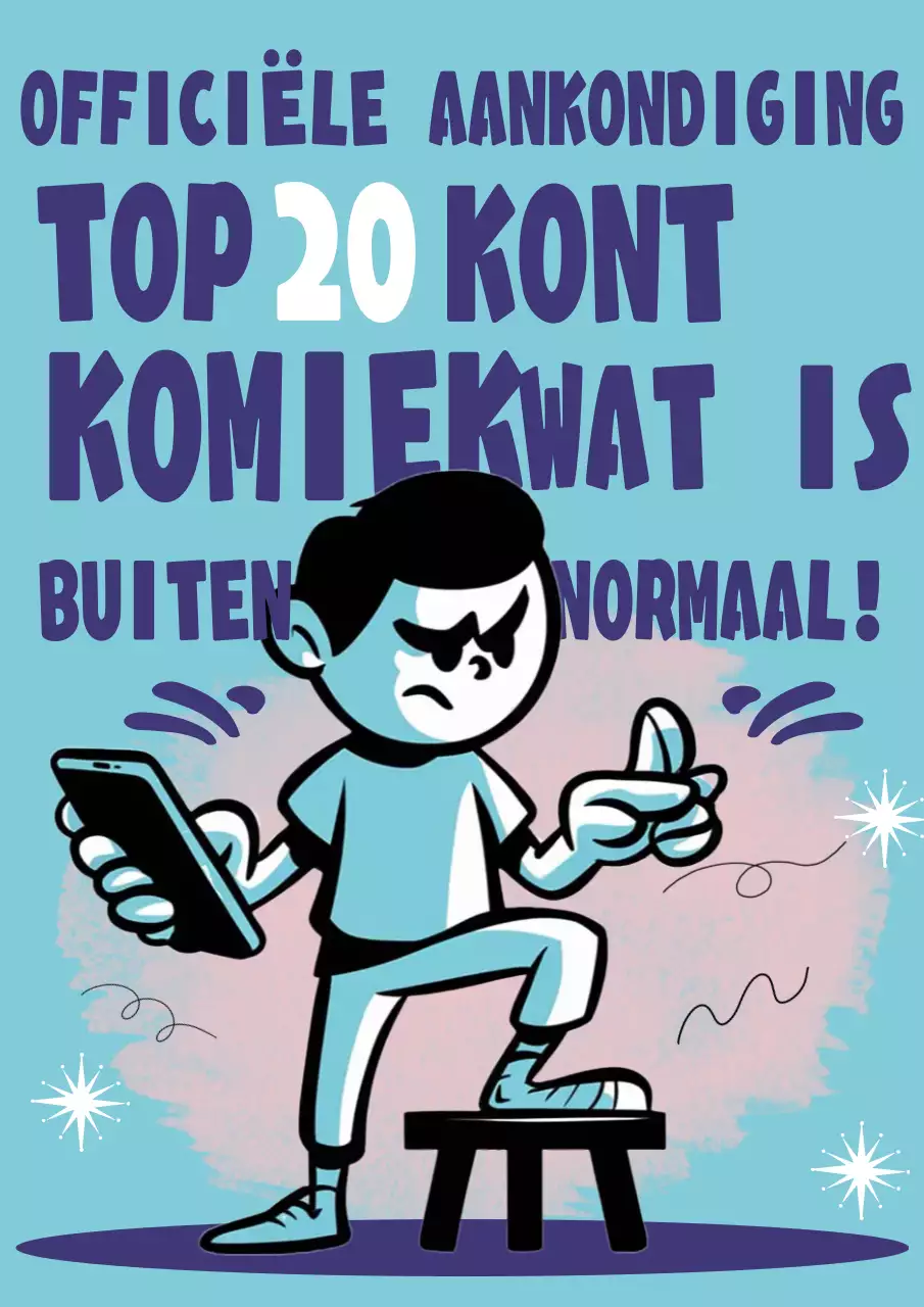 Aankondiging Blue Comic Wedstrijd