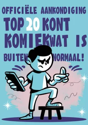 Aankondiging Blue Comic Wedstrijd