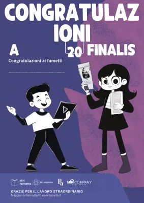 Annuncio del concorso Purple Comic