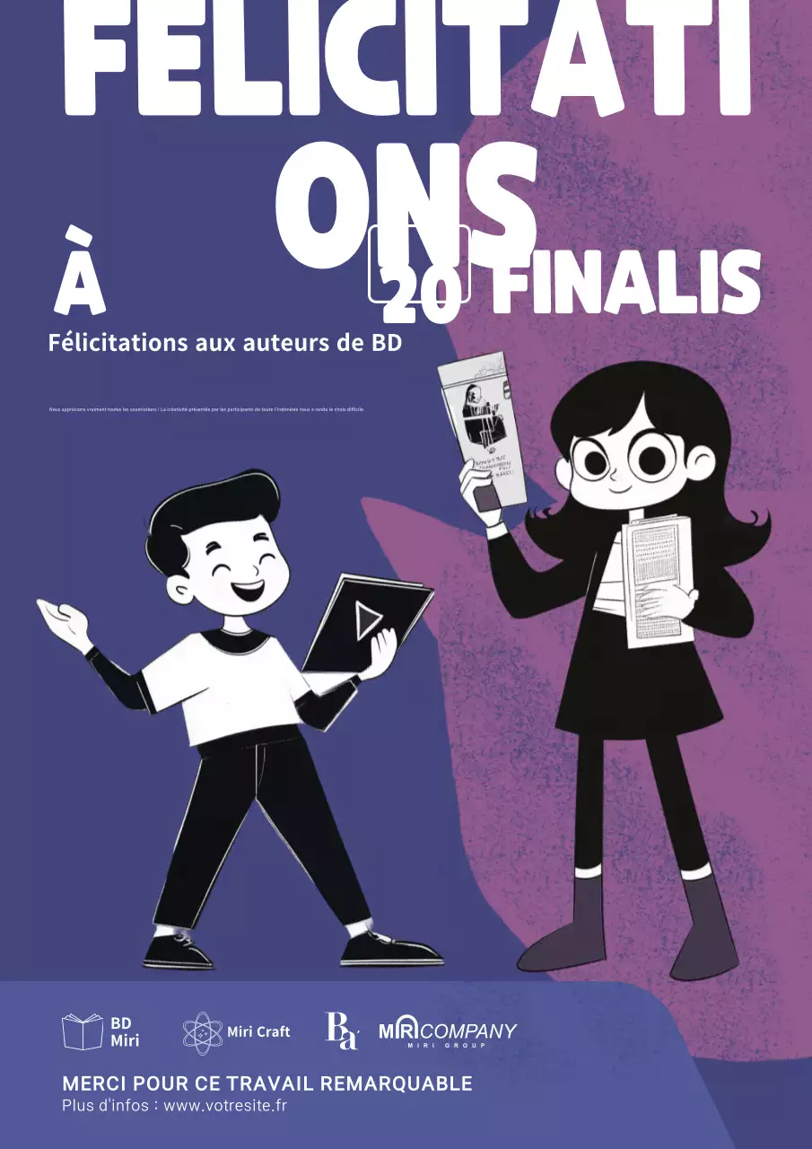 Annonce du concours de la BD mauve