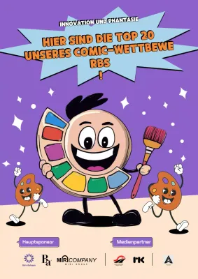 Lila Comic-Wettbewerb Ankündigung