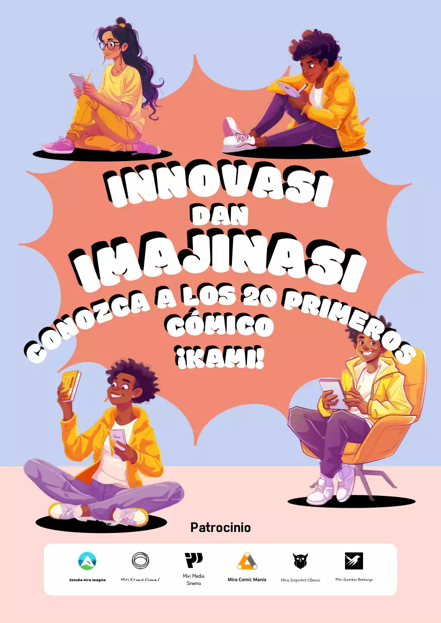 Anuncio de concurso de cómic naranja