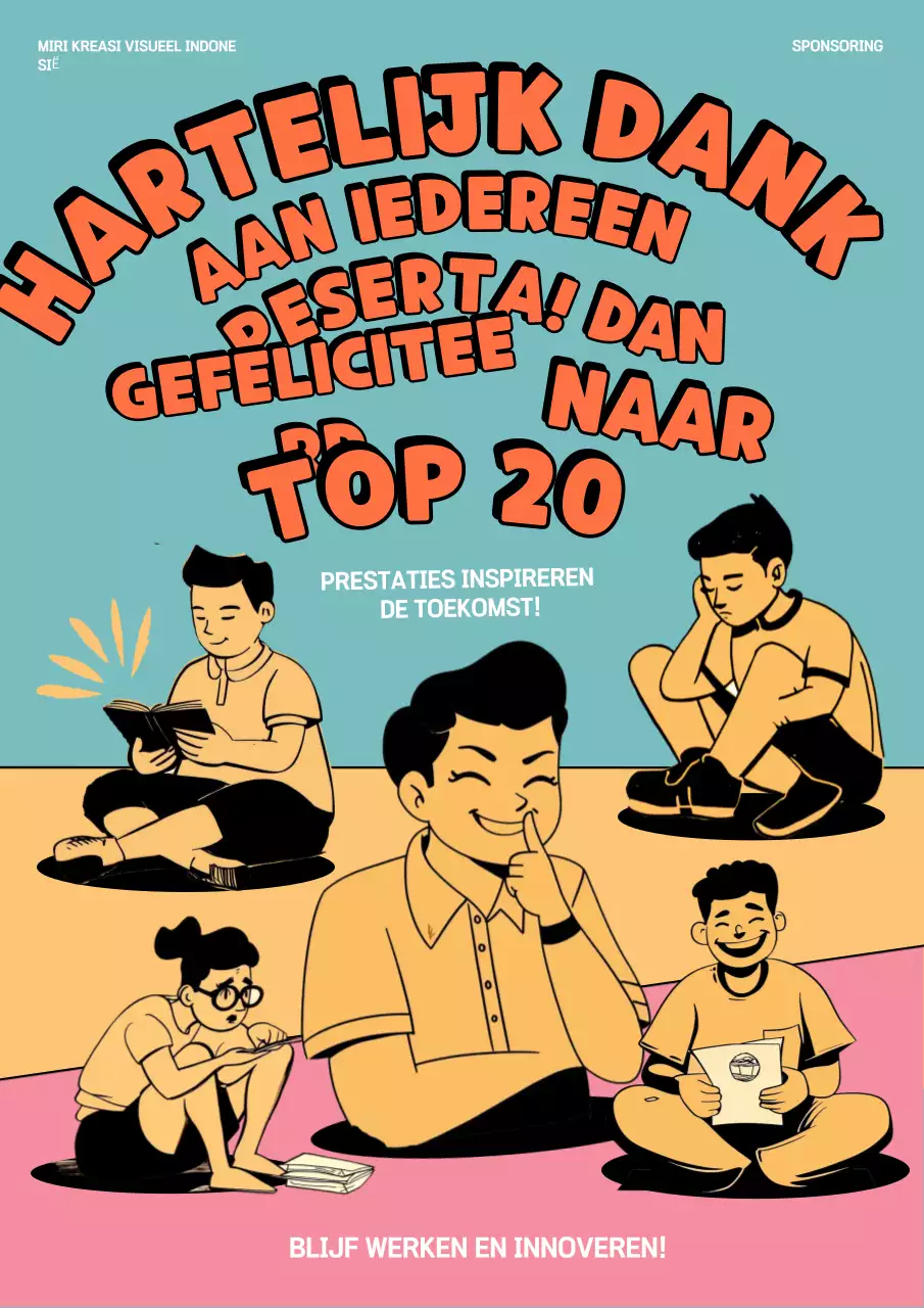 Oranje Retro Waardering Aankondiging